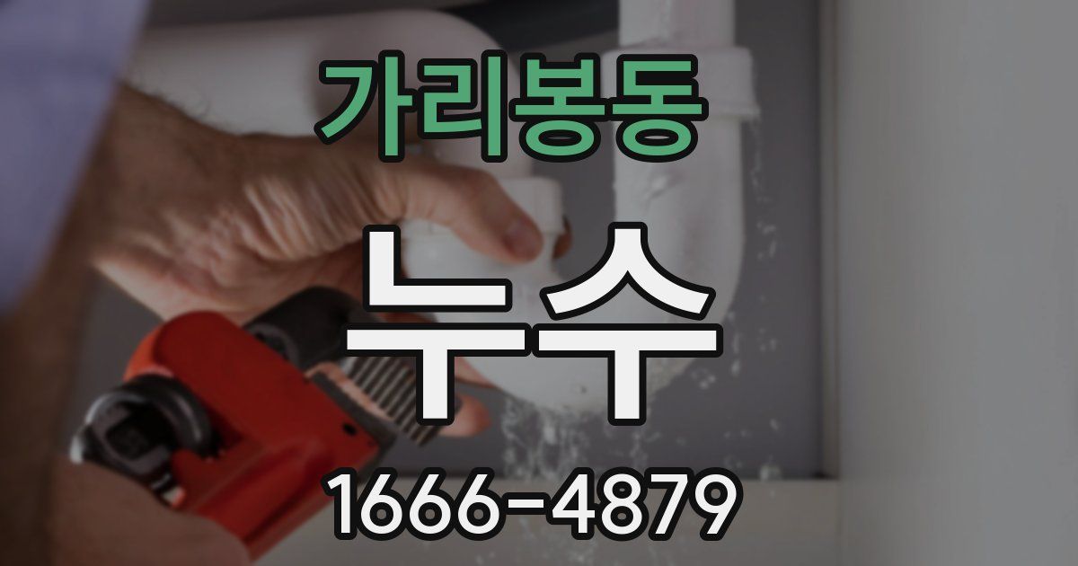 가리봉동 누수