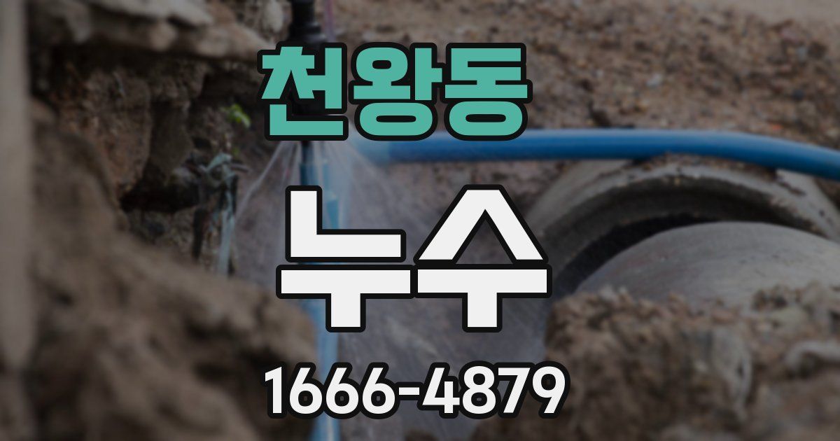 천왕동 누수