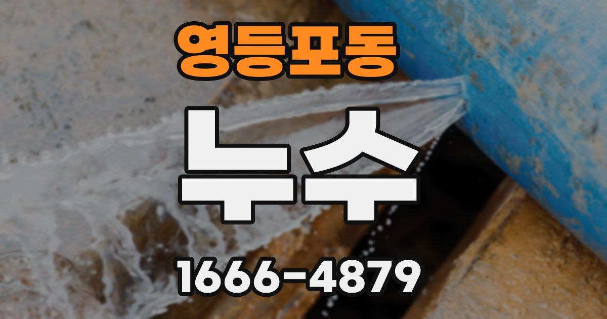 영등포동 누수