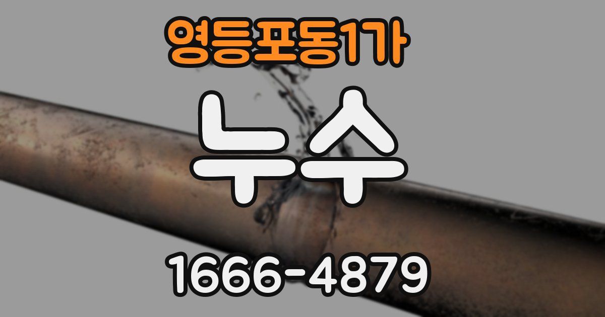 영등포동1가 누수