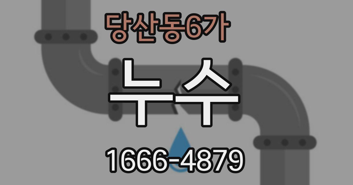 당산동6가 누수