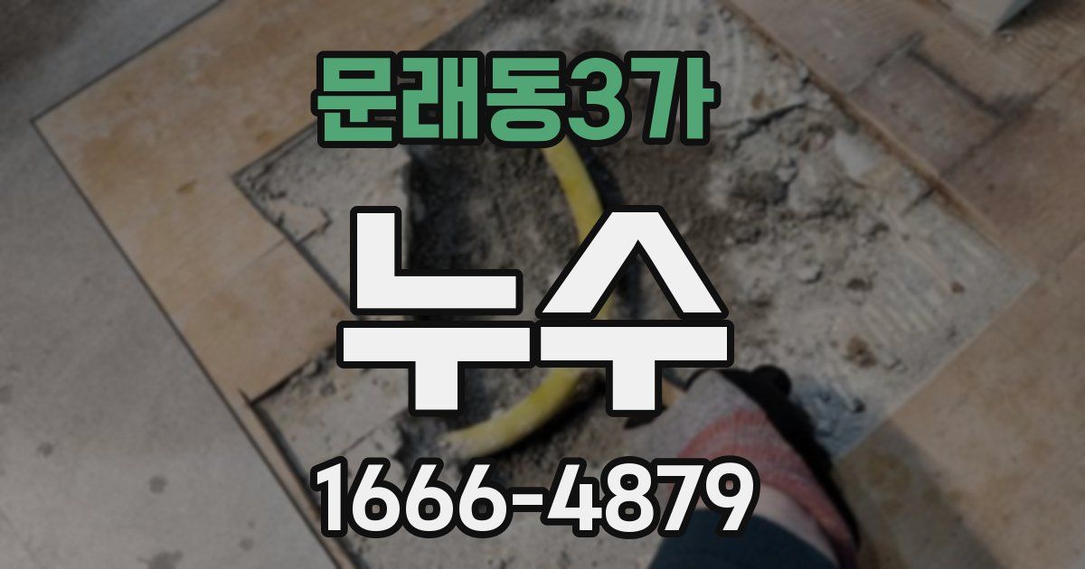 문래동3가 누수