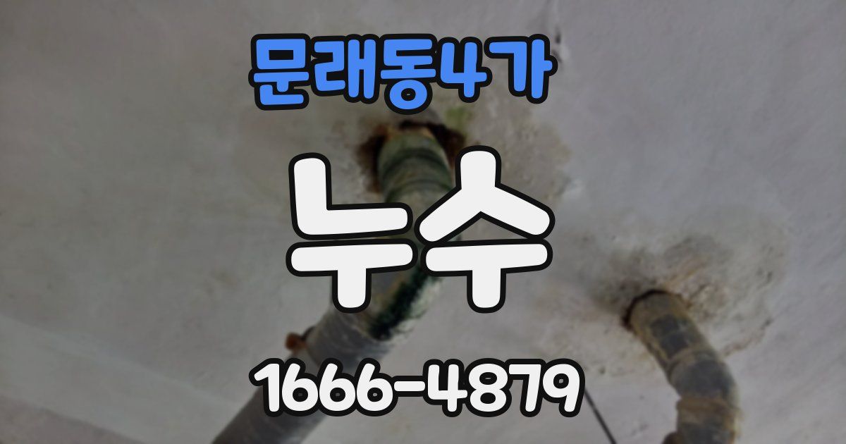문래동4가 누수