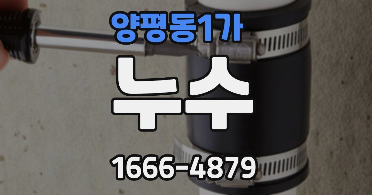 양평동1가 누수