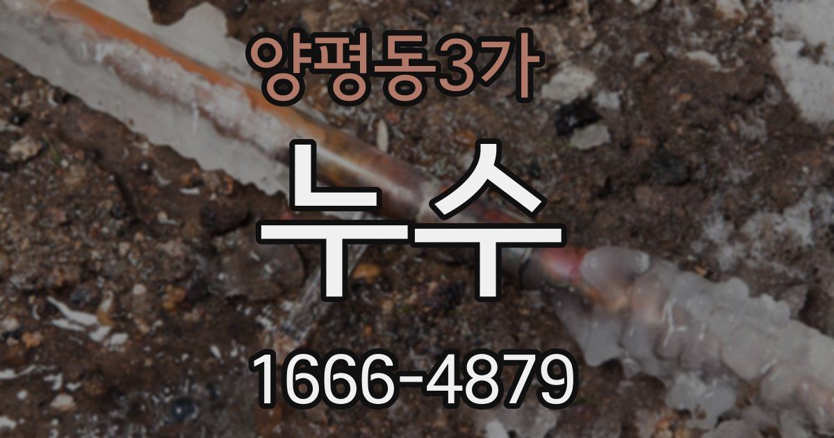 양평동3가 누수