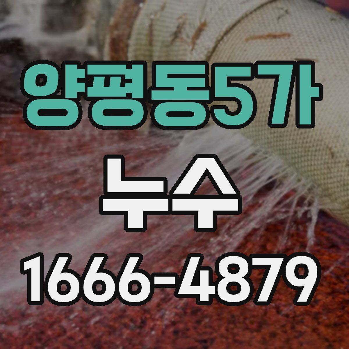 양평동5가 누수