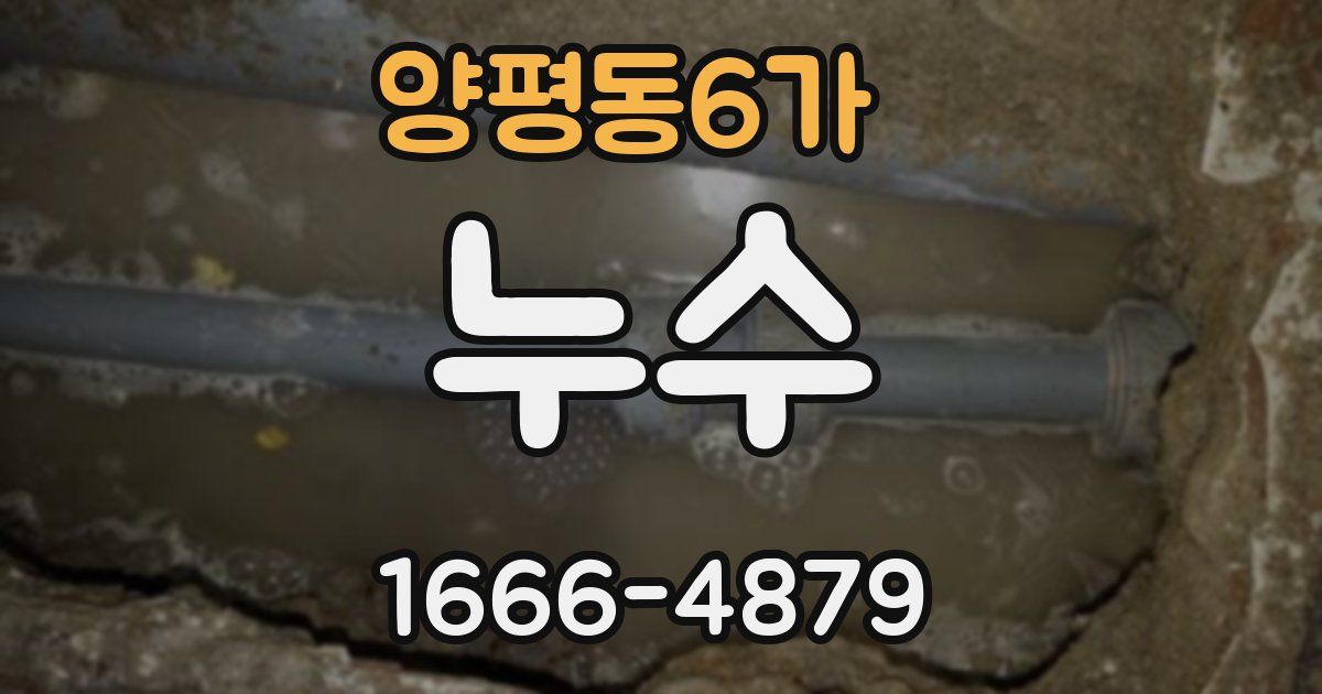 양평동6가 누수