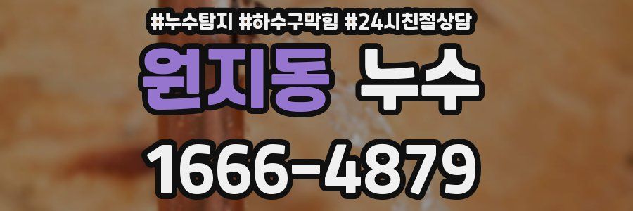 원지동 누수