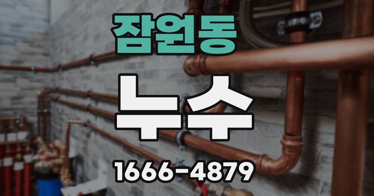 잠원동 누수