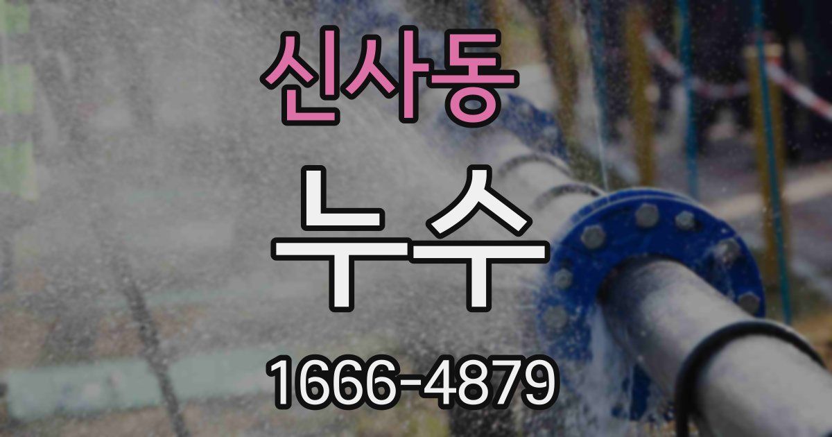 신사동 누수