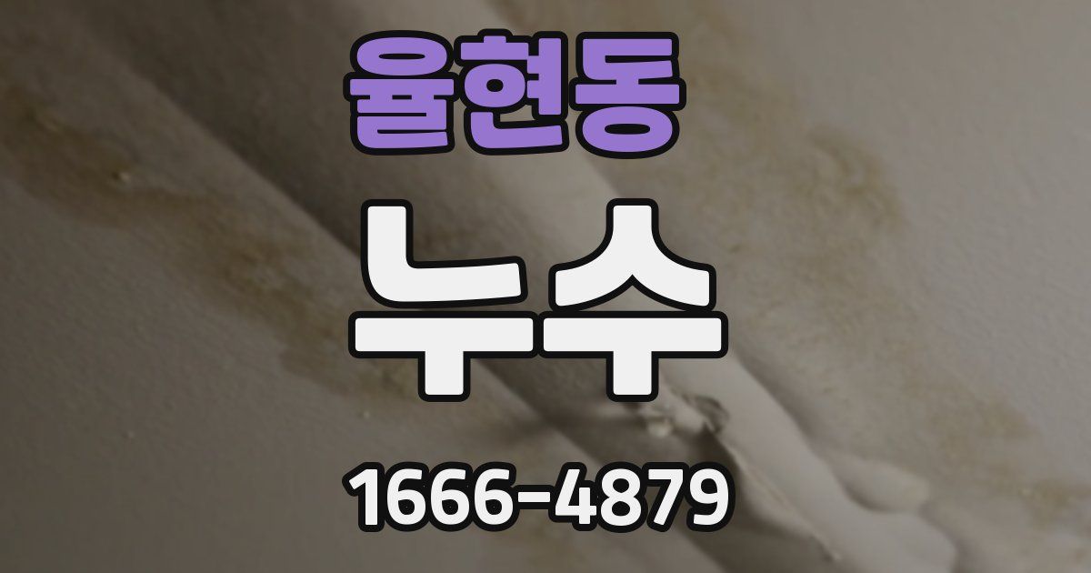 율현동 누수
