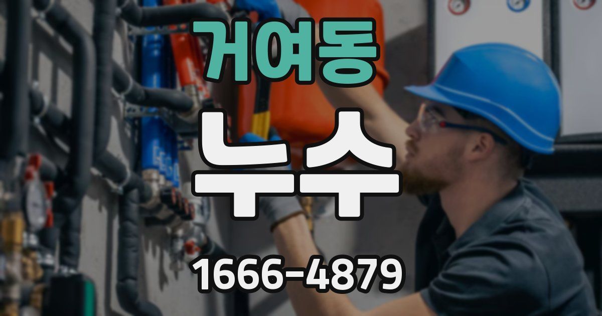 거여동 누수
