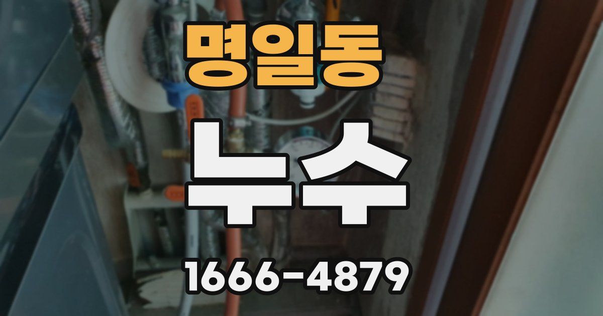 명일동 누수