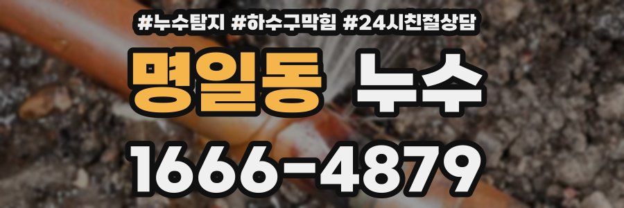 명일동 누수