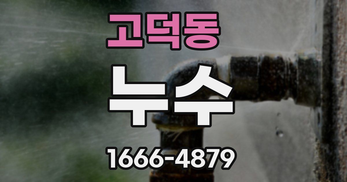 고덕동 누수