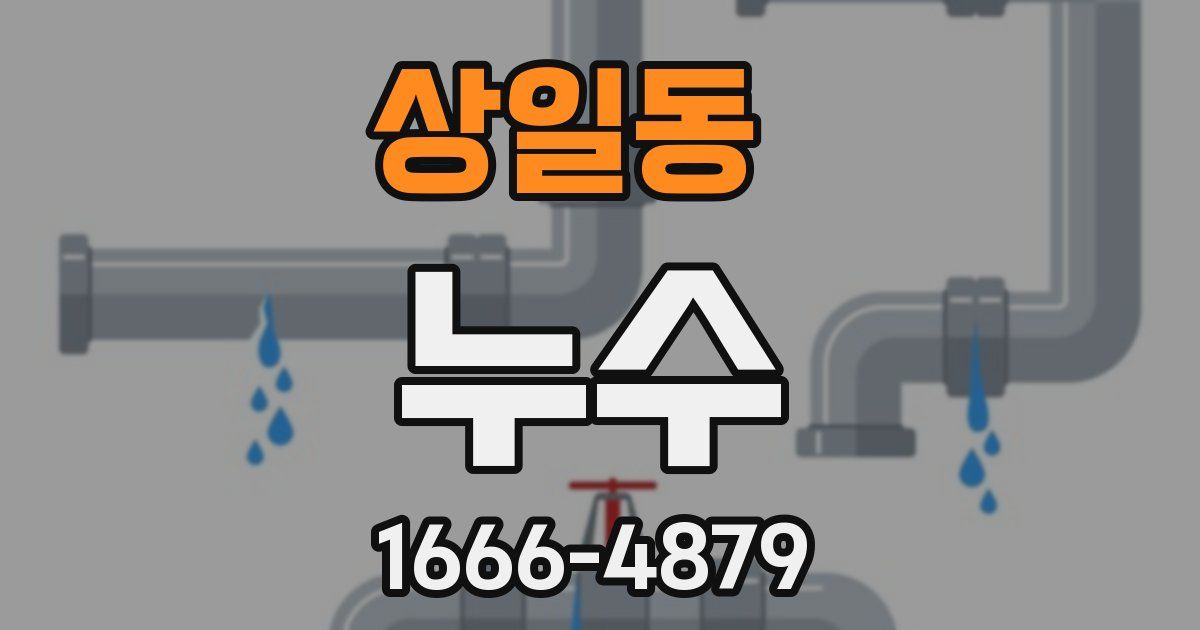 상일동 누수