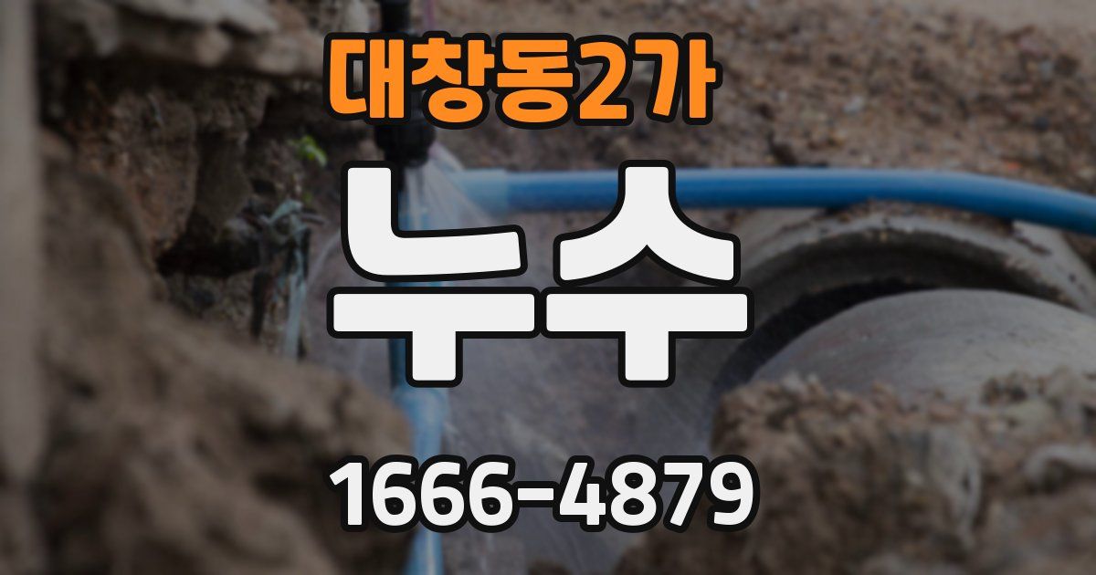대창동2가 누수