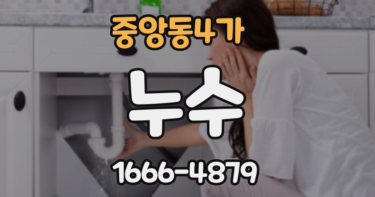 중앙동4가 누수