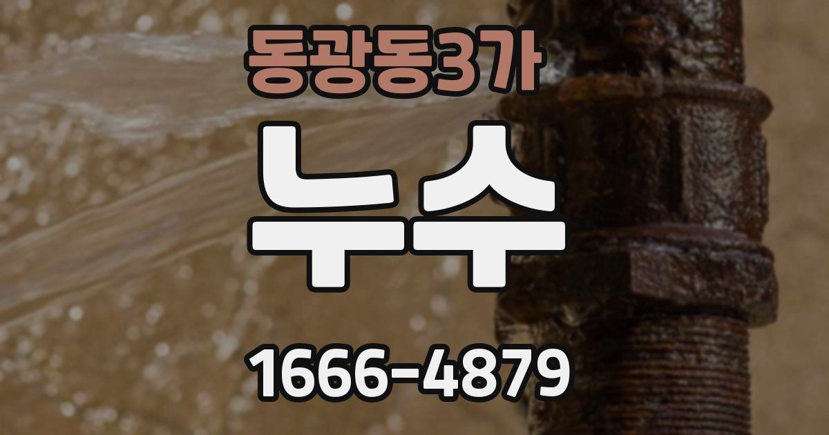 동광동3가 누수