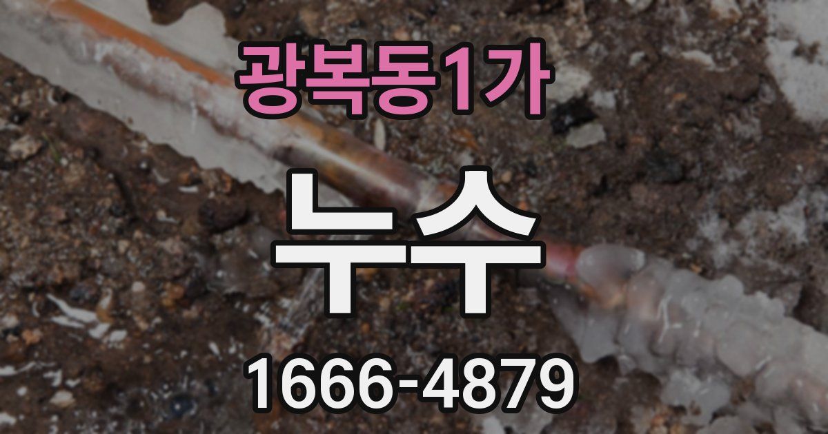 광복동1가 누수