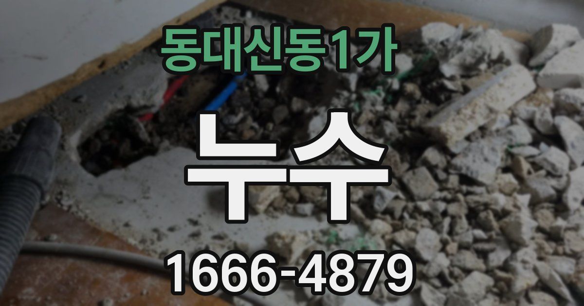 동대신동1가 누수