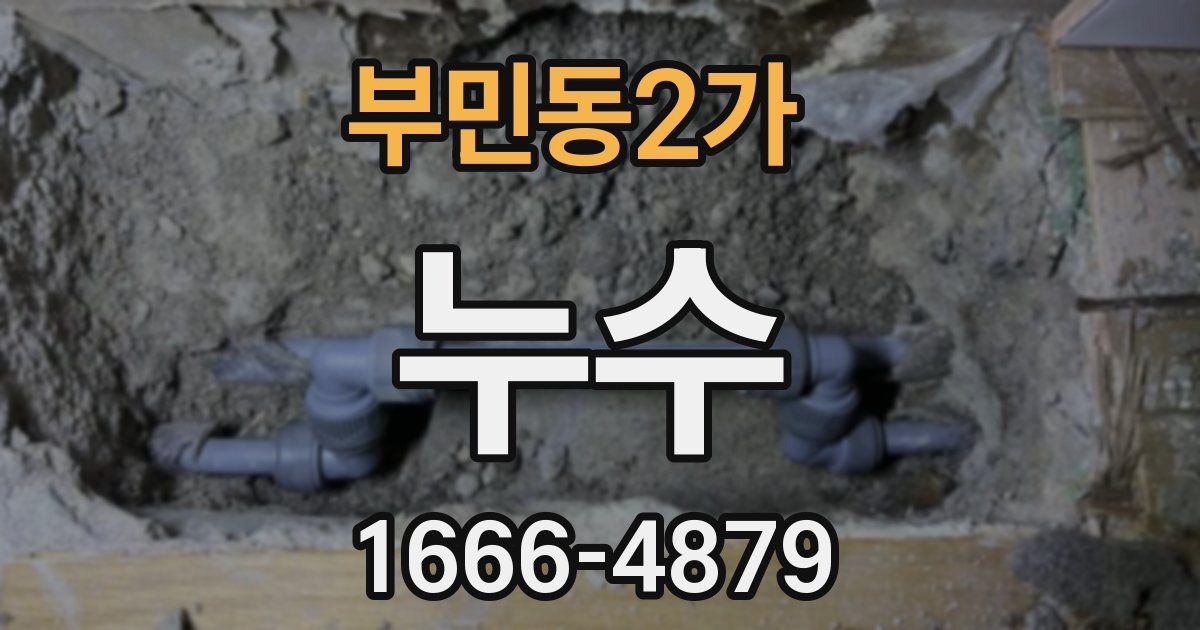 부민동2가 누수