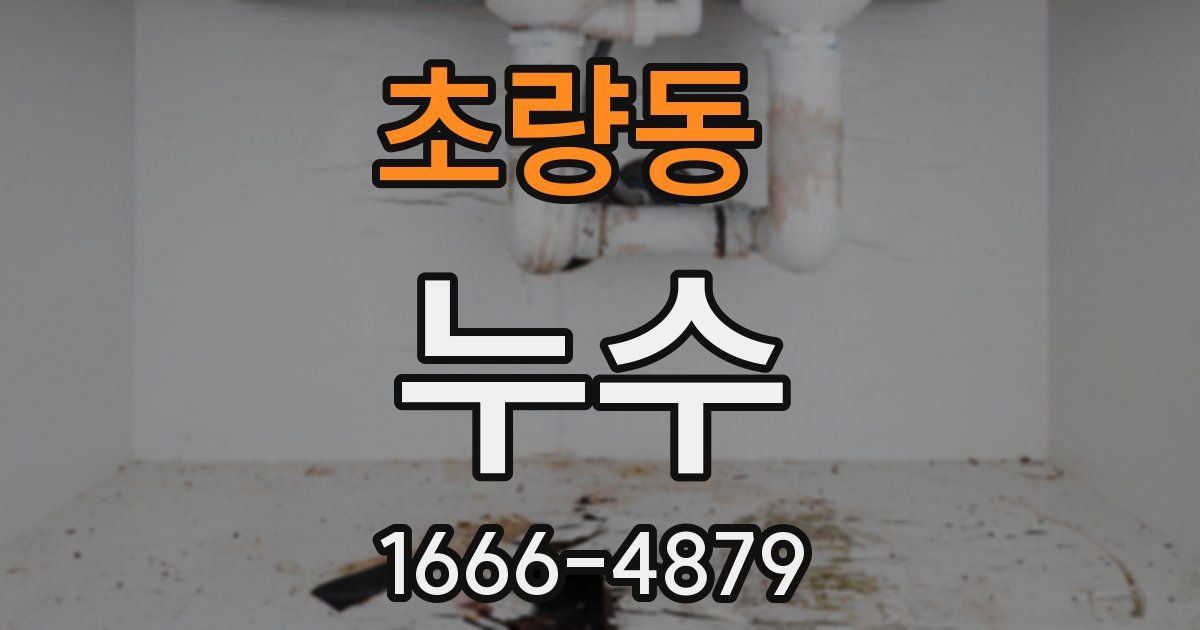 초량동 누수