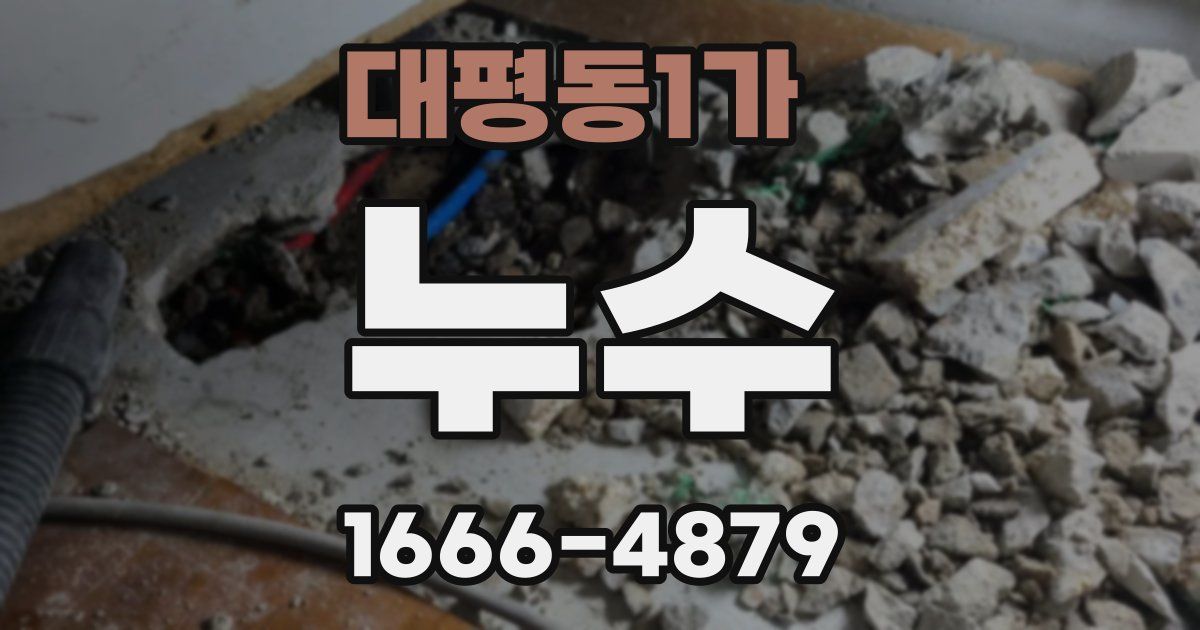 대평동1가 누수