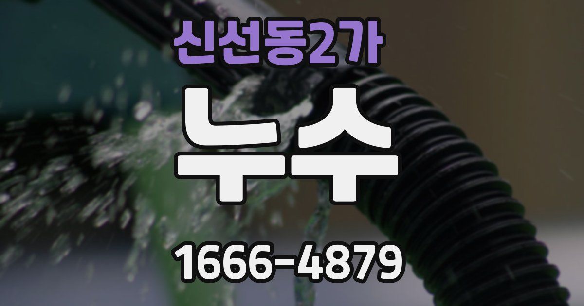 신선동2가 누수
