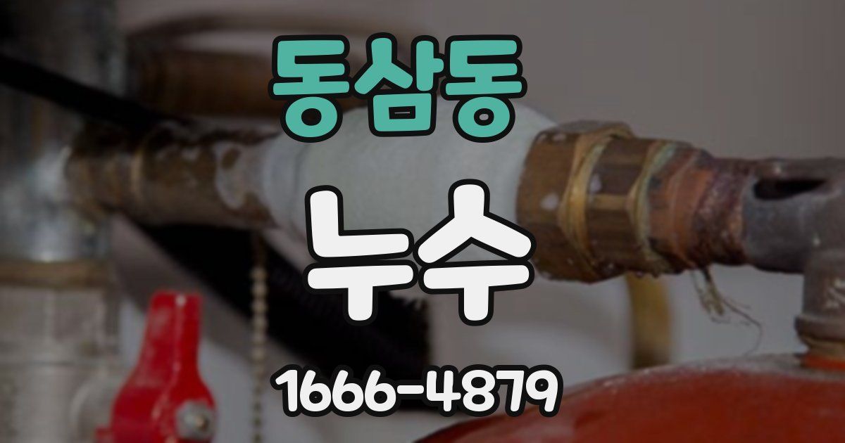 동삼동 누수