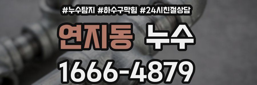 연지동 누수