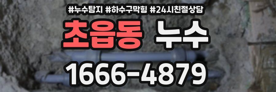 초읍동 누수
