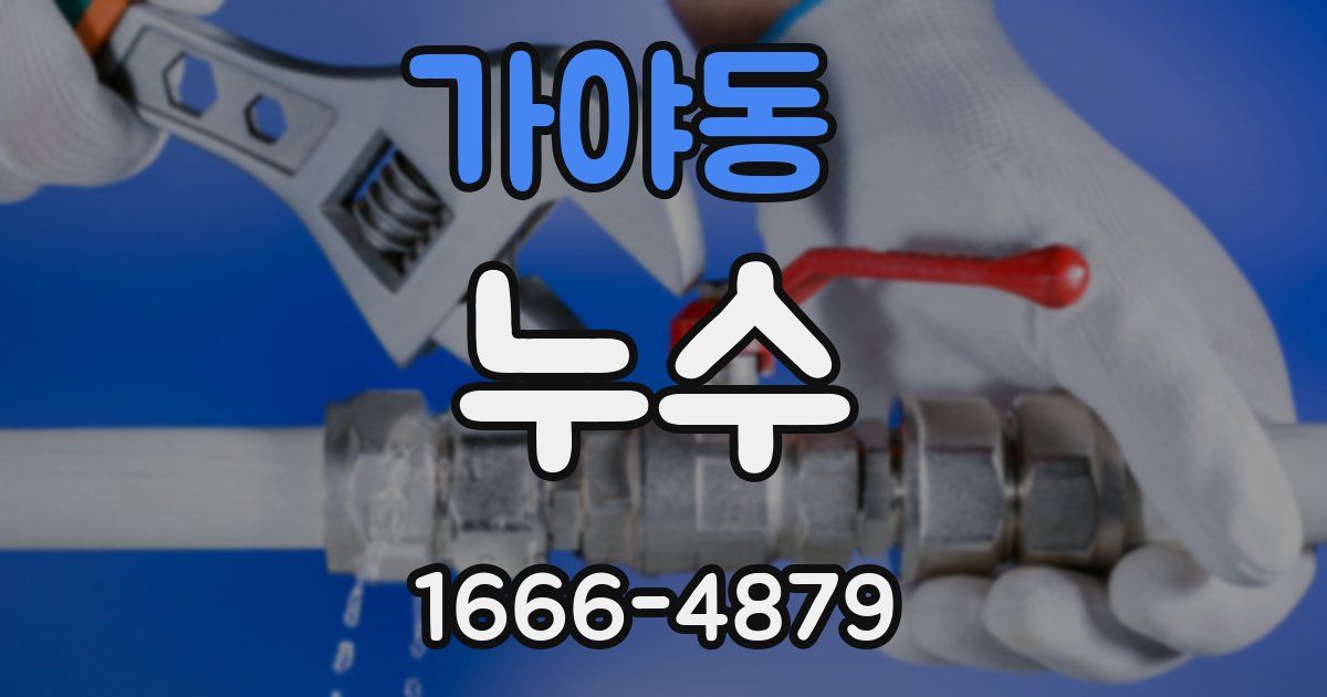 가야동 누수