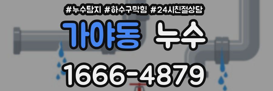 가야동 누수