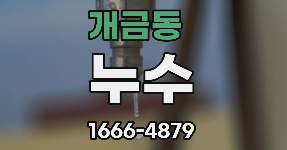 개금동 누수
