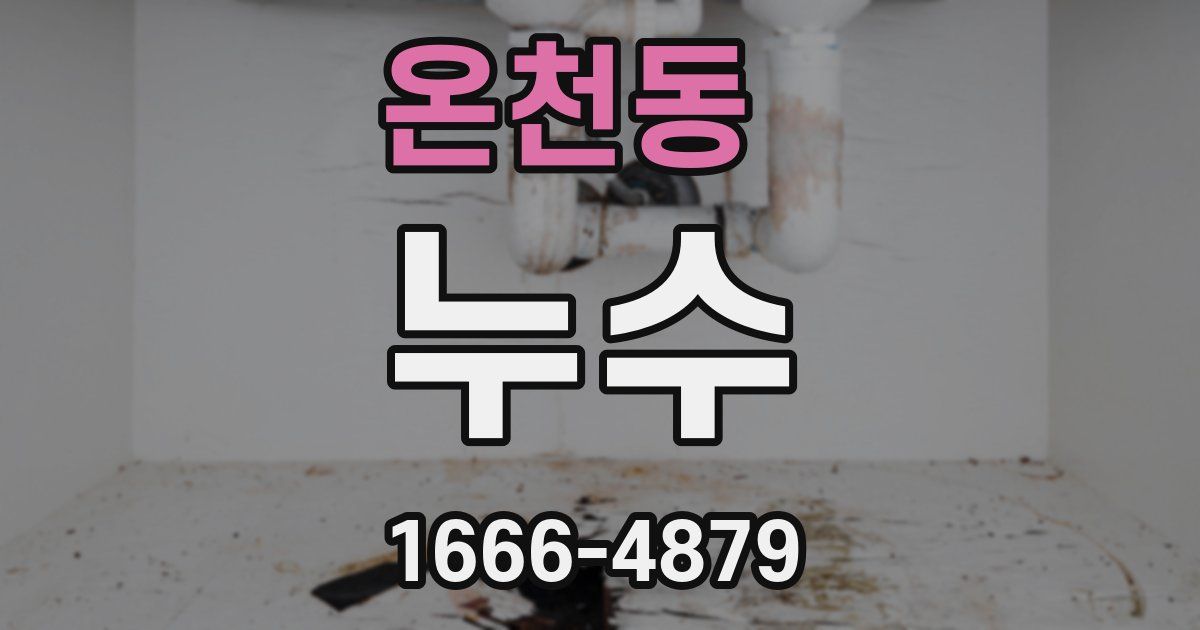 온천동 누수