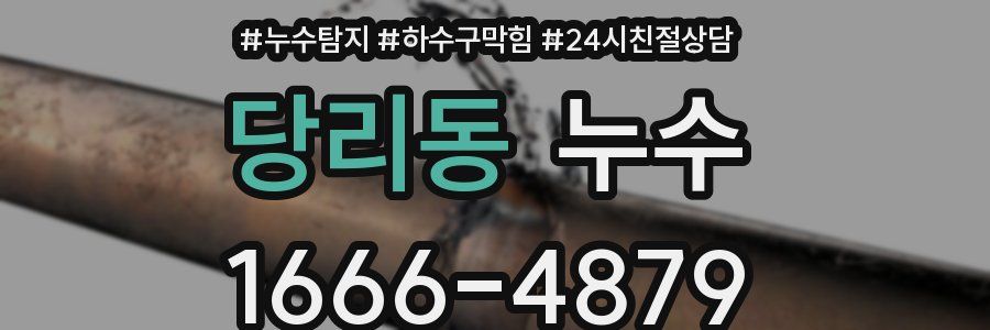 당리동 누수