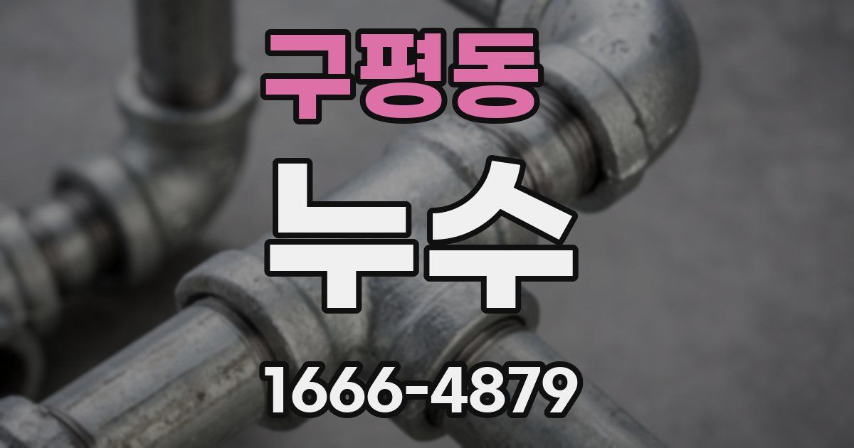 구평동 누수