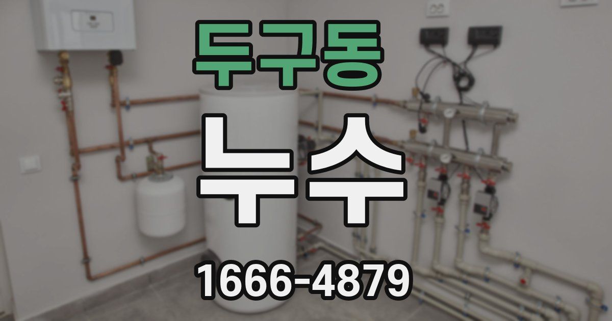 두구동 누수