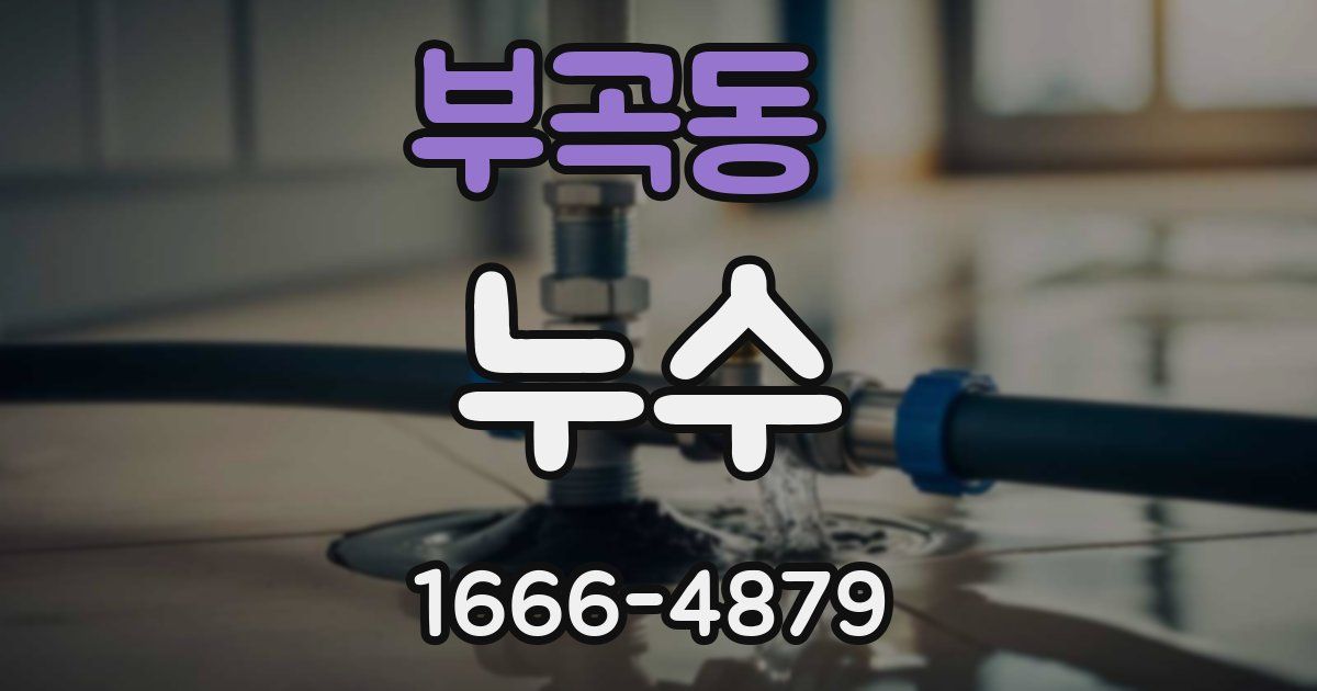 부곡동 누수