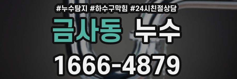 금사동 누수
