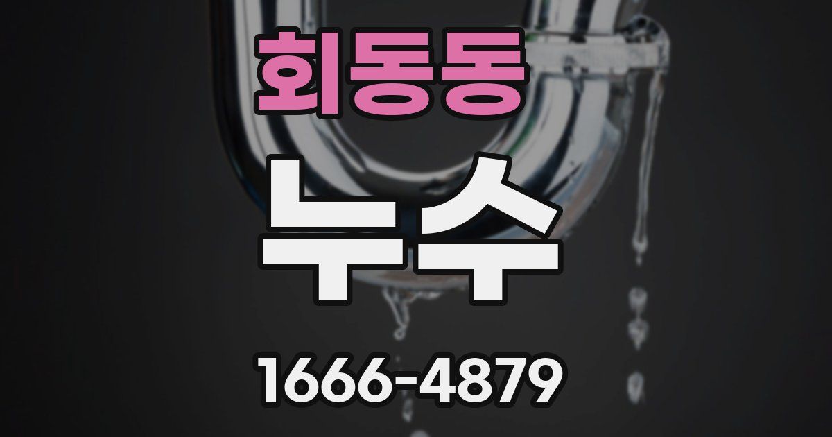 회동동 누수