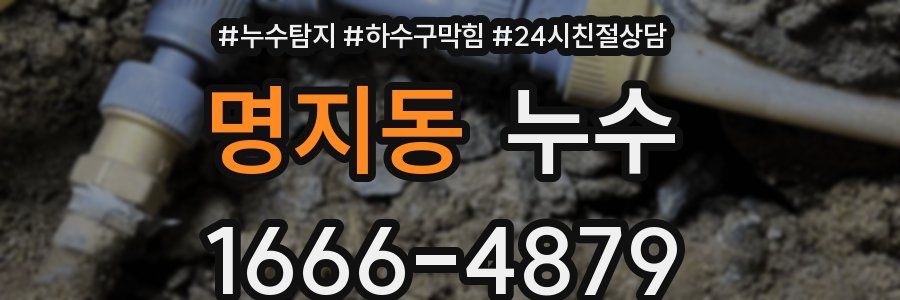 명지동 누수