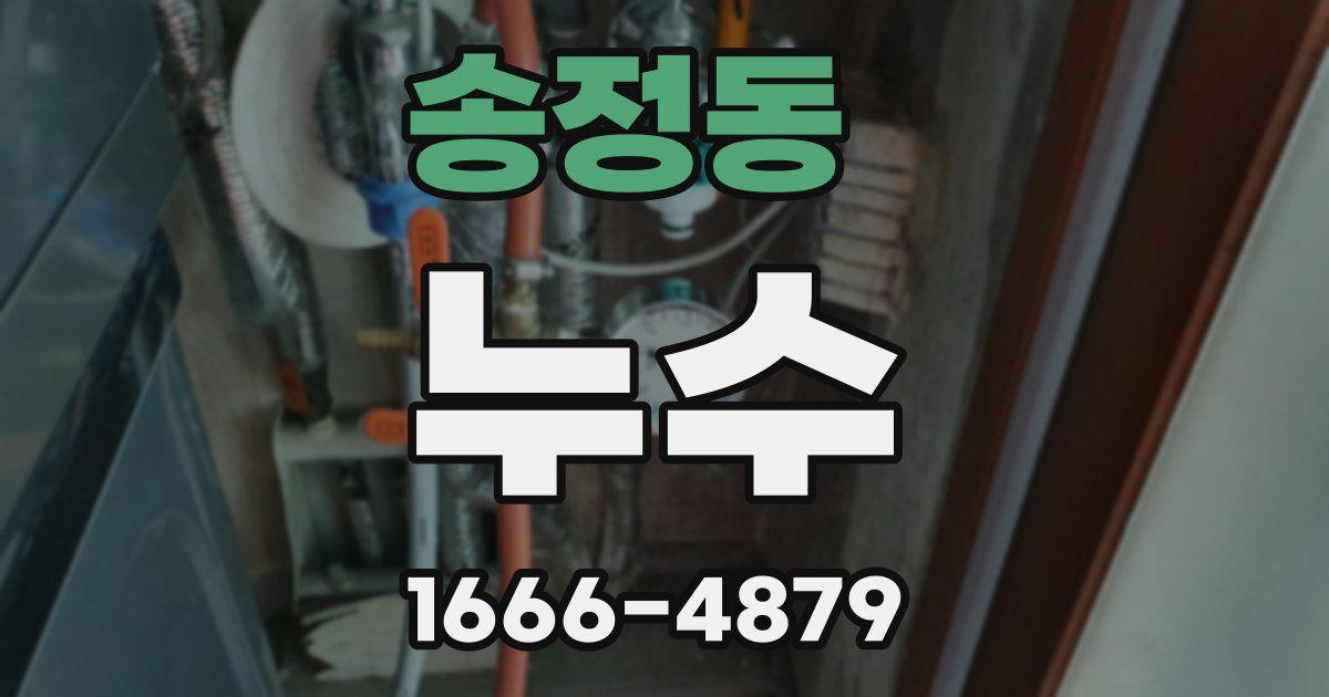 송정동 누수