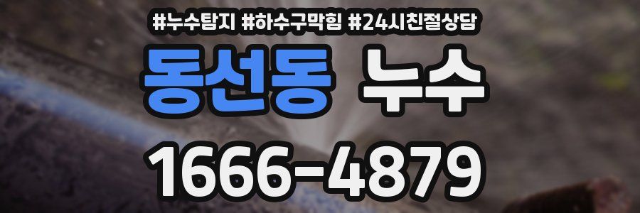 동선동 누수