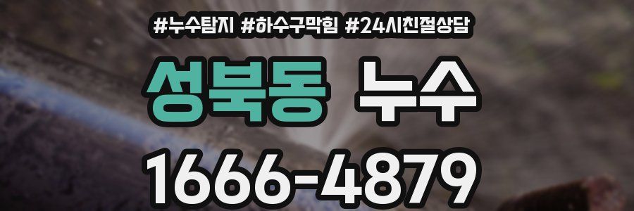 성북동 누수