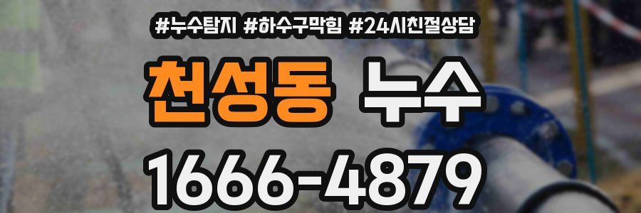 천성동 누수