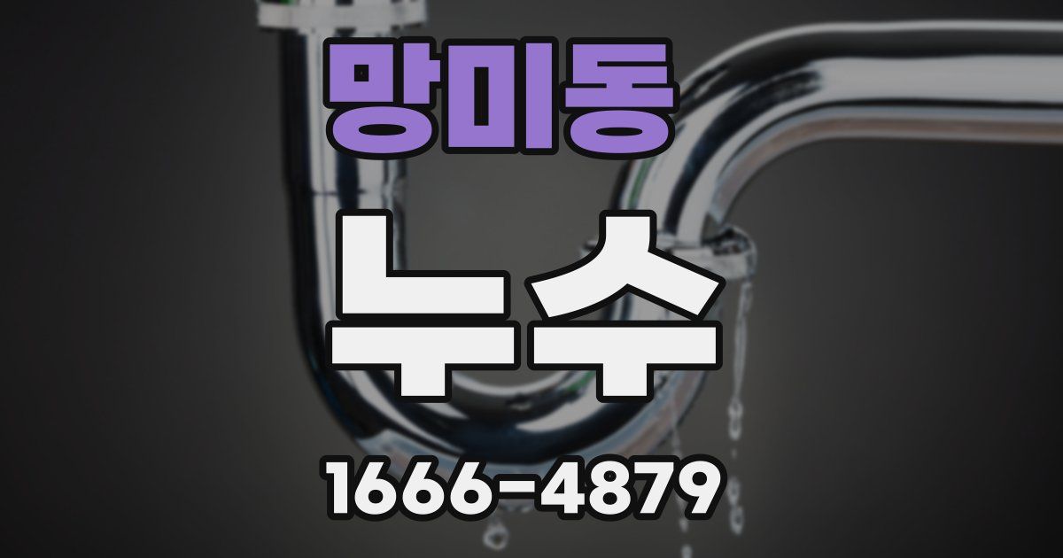 망미동 누수