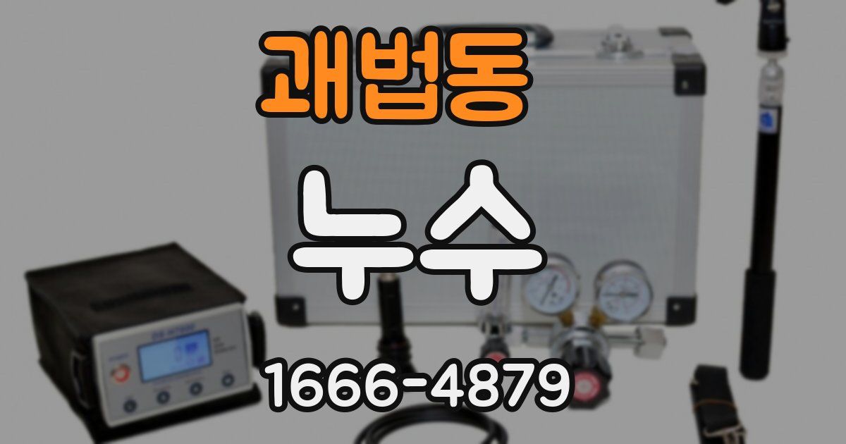 괘법동 누수