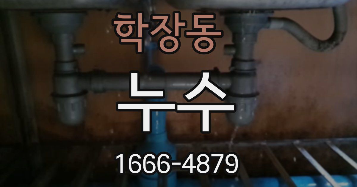 학장동 누수